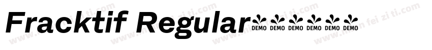 Fracktif Regular字体转换